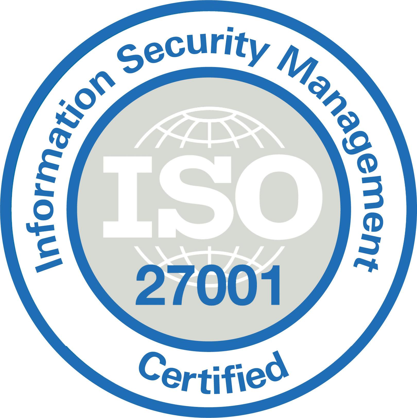 ISO27001:2022 certified